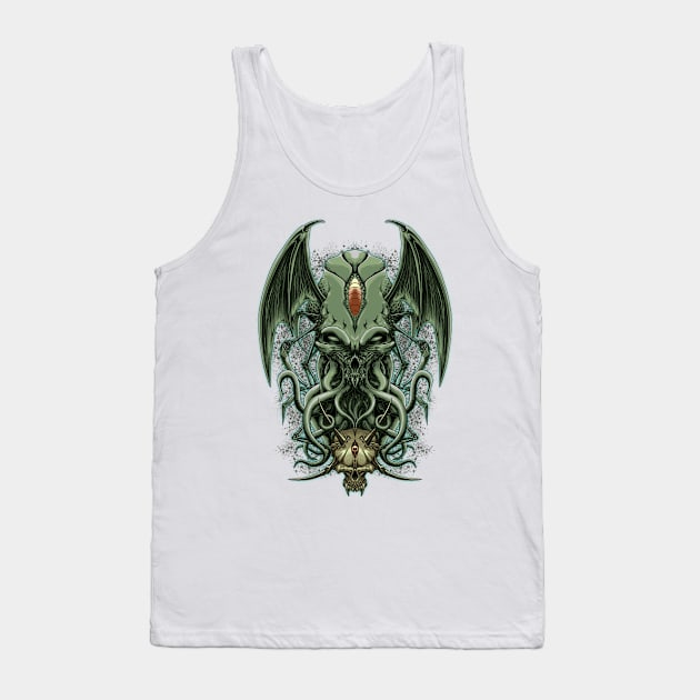 Necronomicon Creature Tank Top by faishalamri